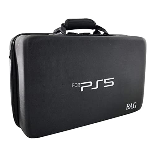 New World Storage Bag for PS5 , Travel Bag for PS5 , Carrying Case Briefcase Type for PS5,Waterproof Shoulder Bag for PlayStation 5 with Both Side Storage Compartment-Black