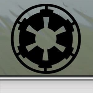 Star Wars Black Sticker Decal Galactic Empire Black Car Window Wall MacBook Notebook Laptop Sticker Decal
