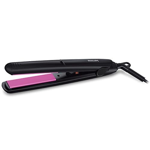 Philips BHH880/10 Heated Straightening Brush with Technology (Black) & Philips HP8302 Essential Selfie Straightener (Black)