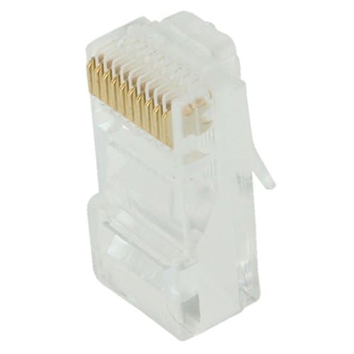 RJ50 10p10c Modular Connector (for Flat Cable, Stranded) (Crimp) 10 PCS Pack