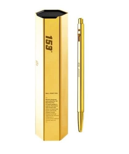 153 Ballpoint Pen Limted Edition 3 Color KOREA Ballpoint pen (Yellow Gold)