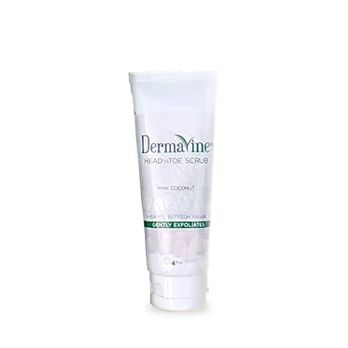 DermaVine Facial Scrub and Skin Exfoliator Body Scrub 4oz Tube - for Refreshing and Rejuvenating Skincare