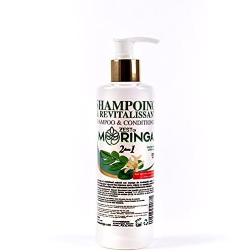 Zest of Moringa 2-in-1 Moringa Shampoo and Conditioner | Organic Shampoo Conditioner Made with Moringa Oleifera Flowers Extract Oil | Moringa Shampoo and Conditioner Organic for Healthy Hair