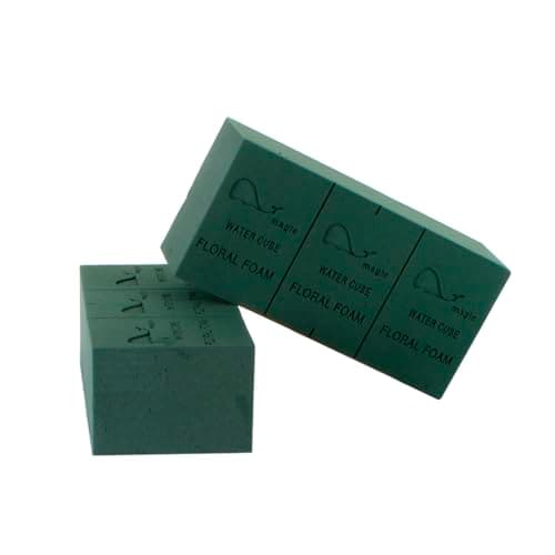 marko Crafts 20 x Wet Floral Foam Blocks Florist Box of Green Brick Fresh Flower Display Water Cube