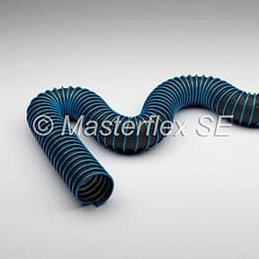 Masterduct Vehicle Exhaust Hose Rated for 350 degrees F. - Carflex 350 - 5" dia. X 25'