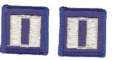 Navy LT (03) Rank Insignia Collar Device (pair) Patch