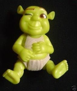 2007 McDonalds Happy Meal Toy Shrek the Third #7 Boy Ogre Baby Sitting 2 Toy