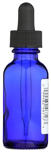- Whole Foods Market, Blue Glass Bottle with Dropper Cap, 1 Fl Oz