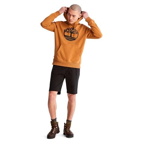 Timberland Core Tree Logo Pullover Hoodie Brushback Black/Wheat Boot