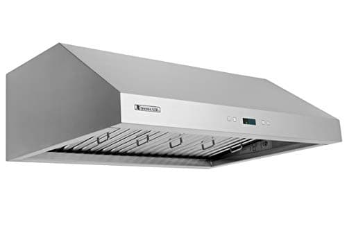 XtremeAir PX11-U36, 36",LED Lights, Baffle Filter W/ Grease Drain Tunnel, 1.0mm Non-Magnetic Stainless Steel, Under Cabinet Mount Range Hood