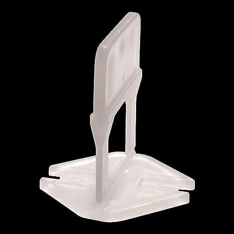 Tile Leveling System Plastic 2mmClip Only Tile Leveling System Wall Floor Spacer Tile Levelling Tools,100 pcs OnlyClip [White] 2mm