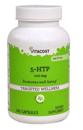 Vitacost 5-HTP - 100 mg - 240 Capsules