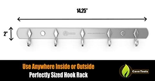 Cave Tools Stainless Steel Hook Rack For All of Your Accessories
