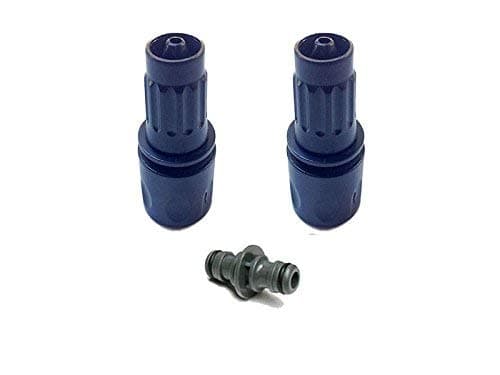 Shop4Choice X2 Black Female Repair Connectors/Joiner Replacement Parts For, Xhose, Expanding Hose, Stretch Hose