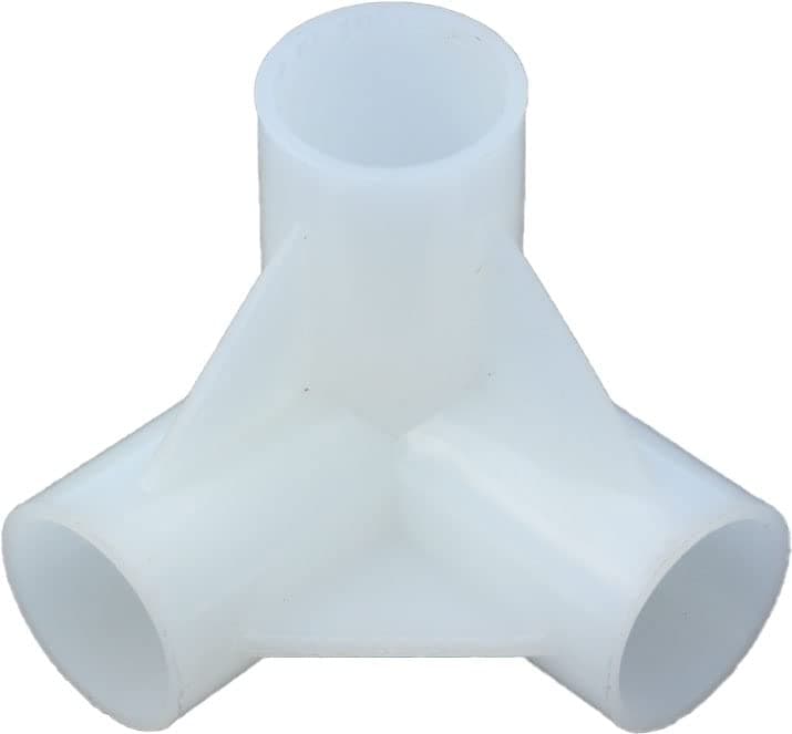 Homecute Spaire PVC Angular Socket for Dog House (Socket-3 Pieces, Bolt-2 Pieces)