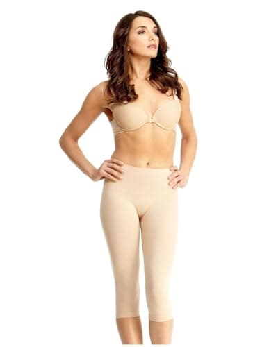 SlimMe High-Waisted Tummy Control Shaping Capri Leggings
