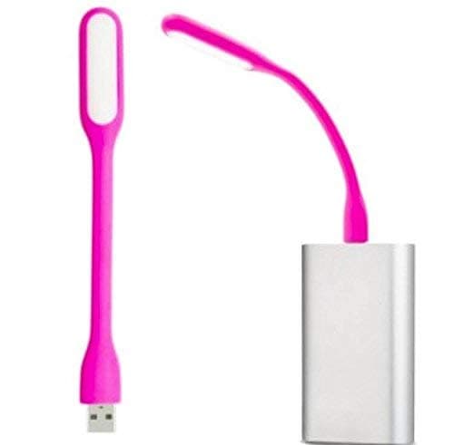 USB LED Light Adjustable Angle Portable Flexible Led Lamp with USB for powerbank PC Laptop Notebook Computer Keyboard Outdoor Energy Saving Gift Night Book Reading Lamp (Pink)