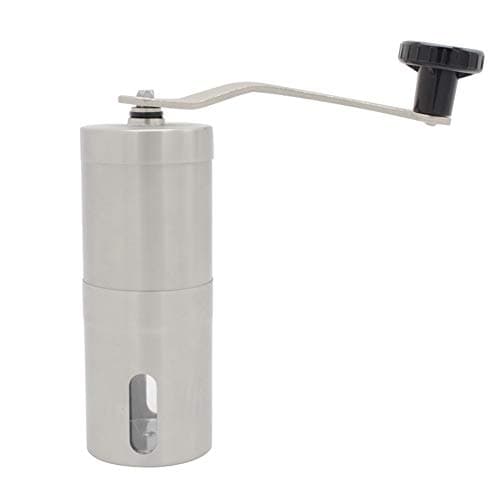 Manual Coffee Grinder 304 Stainless Steel Coffee Bean Grinder Ceramic Burr Portable Hand Crank Bean Mill for Outdoor Party