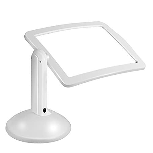 Lovefir Hands-Free Cordless Desktop 3X Full-Page LED Illuminated Magnifier with Stand for Reading, Inspection, Tinkering, Soldering, Crafts, Needlework, Hobbies and More