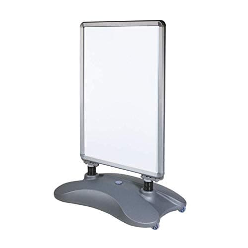 Heavy Duty Silver Pavement Sign Waterbase A-Board, Outdoor Poster Display Stand (A1)