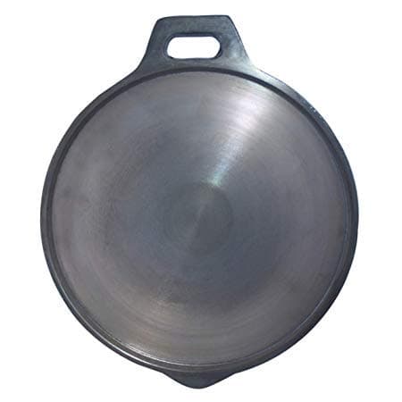 Cast Iron Tawa, 25 cm, Grey Silver