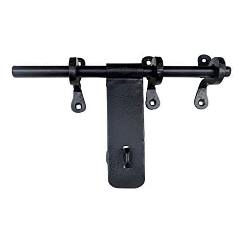 Adonai Hardware"Jaazaniah" Antique Iron Aldrop (12", Black Powder Coated)
