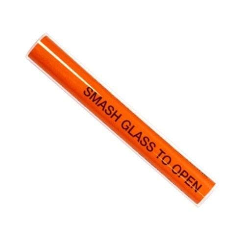 FSSS Ltd Fire exit door panic bolt hammer chain ceramic glass tube emergency door redlam council retail landlord (Box of 20 x glass tubes)