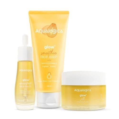 Aqualogica All In One Essentials Kit Face Wash (100g) | Face Serum (3Oml) | Gel Moisturizer (50g)