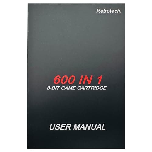 Retrotech 600 In 1 Game Cartridge For Sega Master System Game Console - Includes Printed Instructions