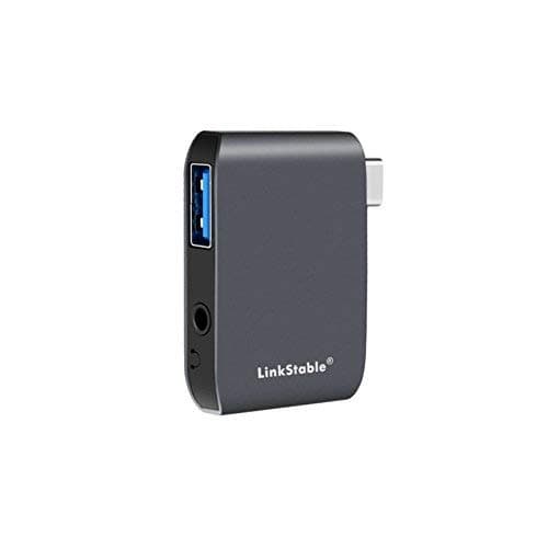 USB-C USB3.0 Hub x 1 Port with External 3.5mm Stereo Audio Adapter