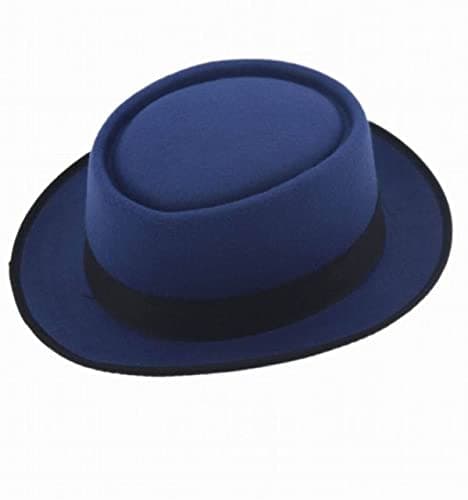 SSHUN 2015 Fashion Men Classic Felt Pork Pie Porkpie fedora Hat panama hats-Blue,weew