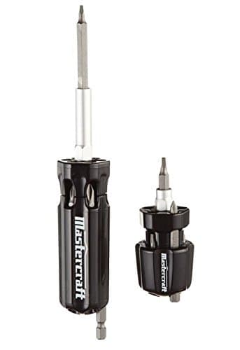 MastercraftErgonomic Easy Grip Interchangeable Screwdriver With 7 Bit Stubby Driver