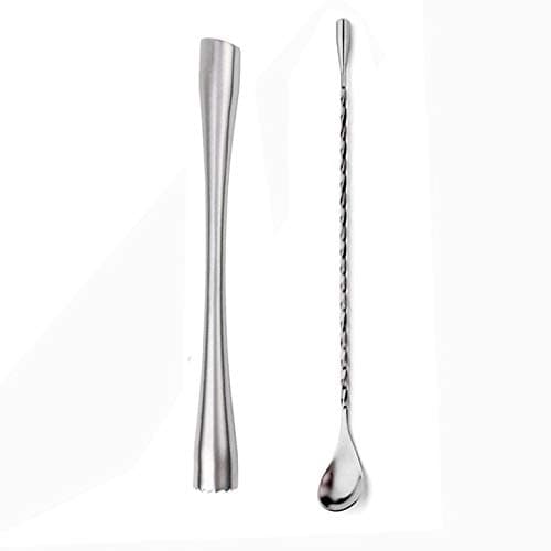 MBB Stainless Steel Cocktail Muddler 10" Professional Old Fashioned & Mojitos Drink Muddler Ideal Bartender Tool