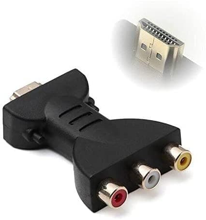 Generic HDMI to 3 RGB/RCA Component Connection, Video Audio Adapter, Digital Signal Converter for HDTV, DVD, Projector - Portable Beautiful Design