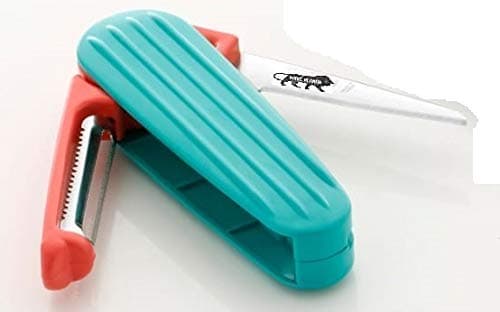 NIRSHRUT™ 2 in 1 Pocket Knife Foldable Knife, Multi Functional Swiss Army Style Knife,[1 Side Peeling Knife][2nd Side Sharp Knife](Multi Color)[1pcs]