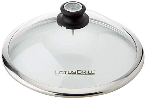 Lotusgrill Glass cover made of safety glass for the small compact LotusGrill (G280) - specially developed for the small compact low-smoke charcoal grill/table grill G280