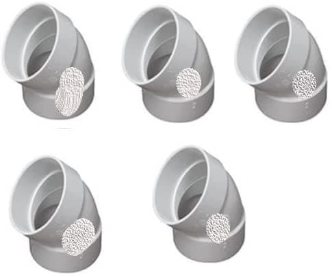 5 Pack 45 Degree Elbow Central Vacuum Fitting