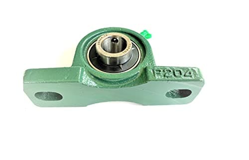 (Qty.2) 20mm UCP204 Solid Base Self-Aligning Pillow Block Bearing | Heavy-Duty | Double Sealed & Pre-Lubricated
