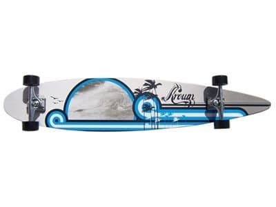 Krown - Longboard Komplettboard Skateboard DS Wave City Surf Pintail Longboard Complete