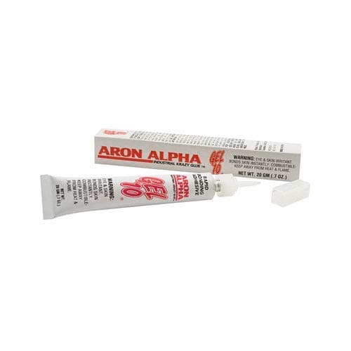 Aron Alpha Gel 10-Industrial Krazy Glue (20g Tube) Thick No-Drip Gel-Fast Set Instant Adhesive Super Glue