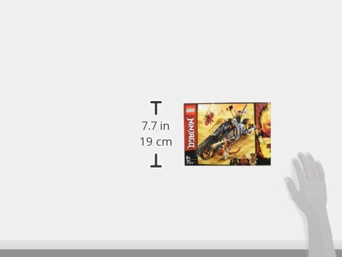 LEGO 70672 NINJAGO Cole’s Dirt Bike Ninja Motorbike with Caterpillar Tracks and 3 Minifigures, Adventure Toy for Kids