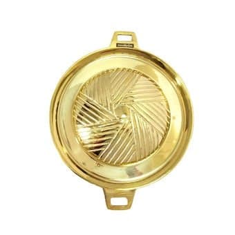 Thai Korean Japanese Style BBQ Grill Steak Hot Pan in Brass