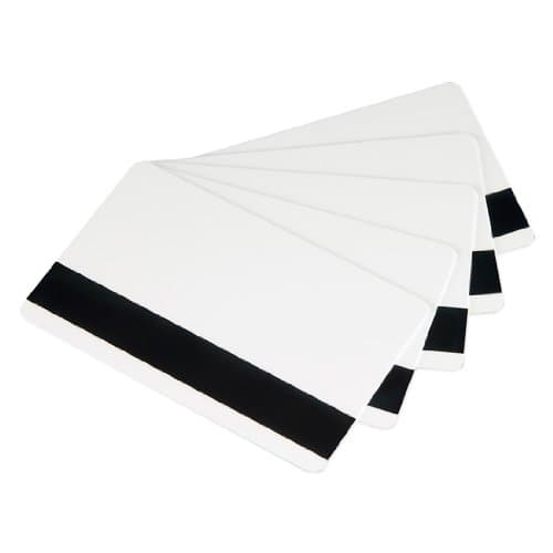 ID Zone Premium White Blank CR80 30 Mil PVC Cards with High Coercivity Mag Stripe- 500 per Pack IDZ-CR8030HI