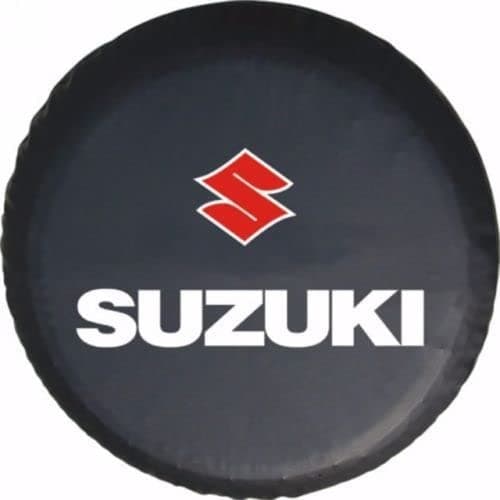 Compatible with Cars SUVs Suzuki Spare Tire Cover, Spare Wheel Cover, Storage Bag Protector for Grand Vitara XL-7 Samurai Sidekick SX4 (M Size, SZ04)