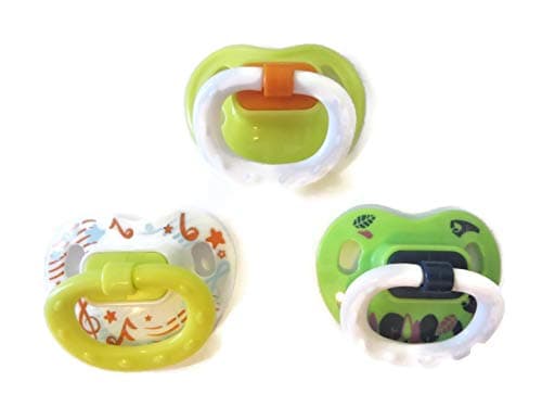 Dunn Associates Inc 3 Reborn Pacifiers Unisex Set Magnetic (Designs Will Differ from Picture- Varied) Ages 8 YRS+