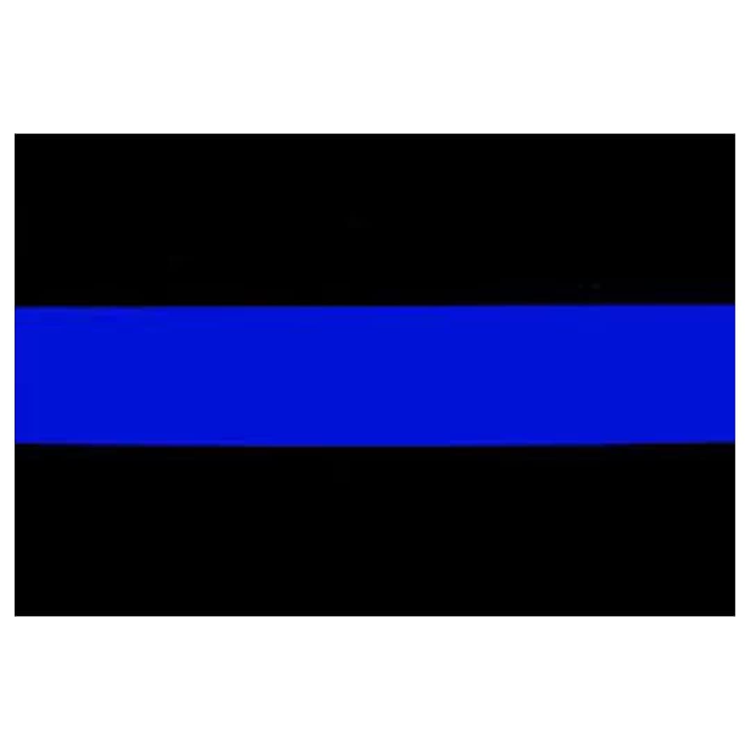 Reflective Thin Blue Line Decal Bumper Sticker