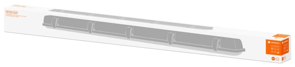 LEDVANCE LED Wet Room Light | Light for Indoor and Outdoor Use | Cool White | 1200 mm x 95.0 mm x 78.0 mm | LEDVANCE DAMP PROOF LED [Energy Class G]