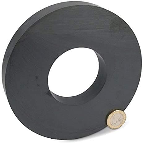 SSEA Donut Shape Magnets - OD 90mm x ID 36mm x 15mm Thick, for Industrial, DIY & Craft Use, Natural, Pack of 2