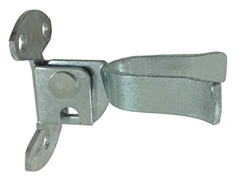 Wall Mount (Flat Back) Fork Gate Latch - Use for 1-5/8" Gate Frames, Easily Mounts to Wooden Gate Post or Wall with Screws or Lag Bolts - Gate Latch Hardware
