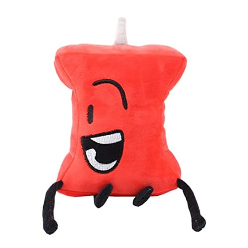Tshy iFii Battle for Dream Island Plush Toy, Bfdi Stuffed Doll Leafy/Firey/Flower/Bubble/Teardrop Stuffed Toys for Kids and Fans (Pushpin 20 * 14cm)